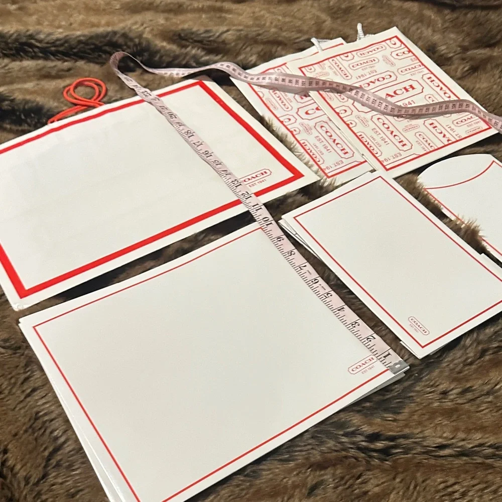 3 Coach Gift Bags& 3 Gift Boxes